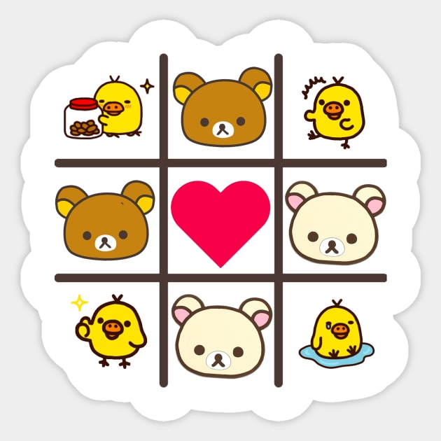 Rilakkuma and friends Sticker by cutie_eyes